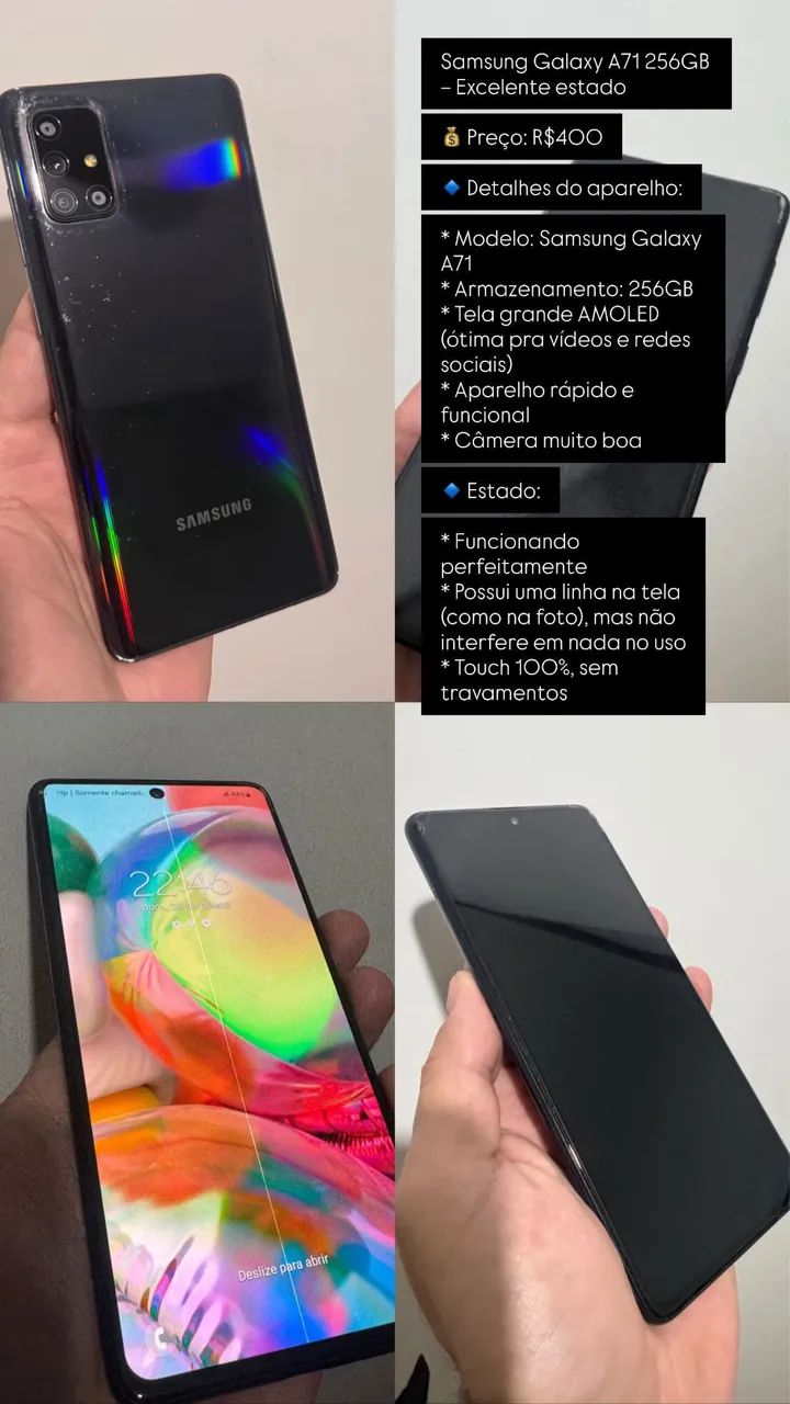 A 71 Samsung 128gb