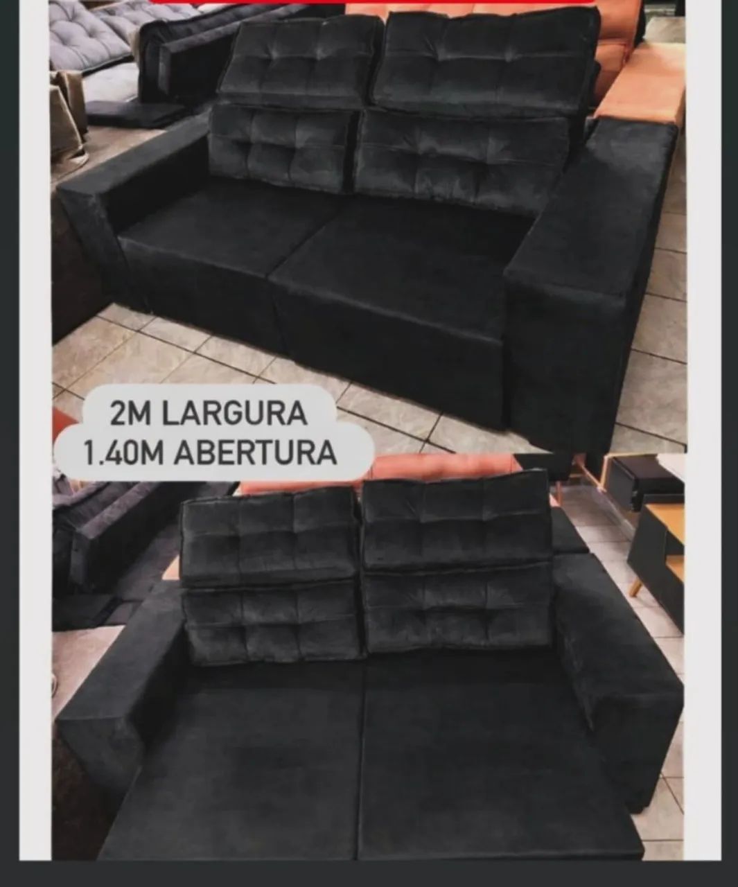 Super Promoção de Sofá Retrátil e Reclinável 2 metros!!
