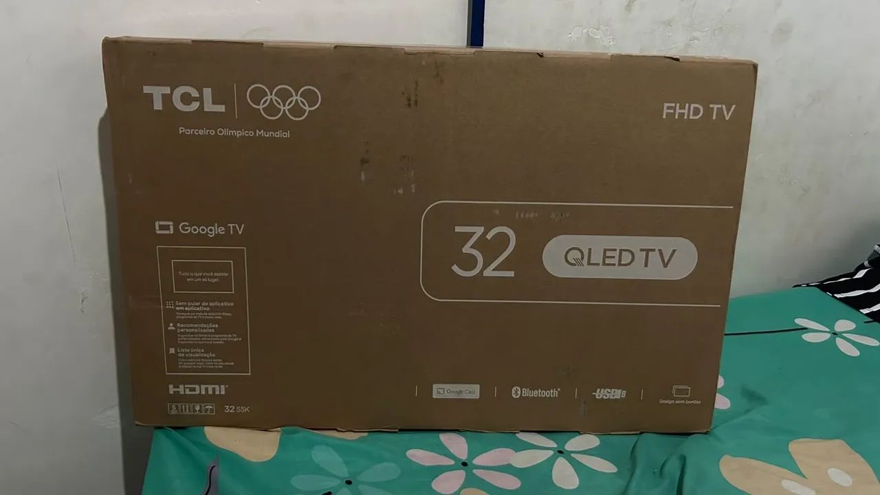 Tv Smart 32p, Lacrada e com nota fiscal 