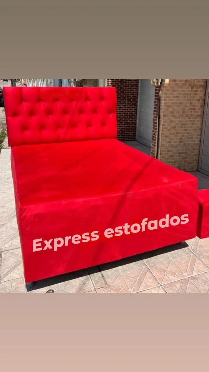 Cama box + cabeceira novas FRETE GRÁTIS  - Foto 2