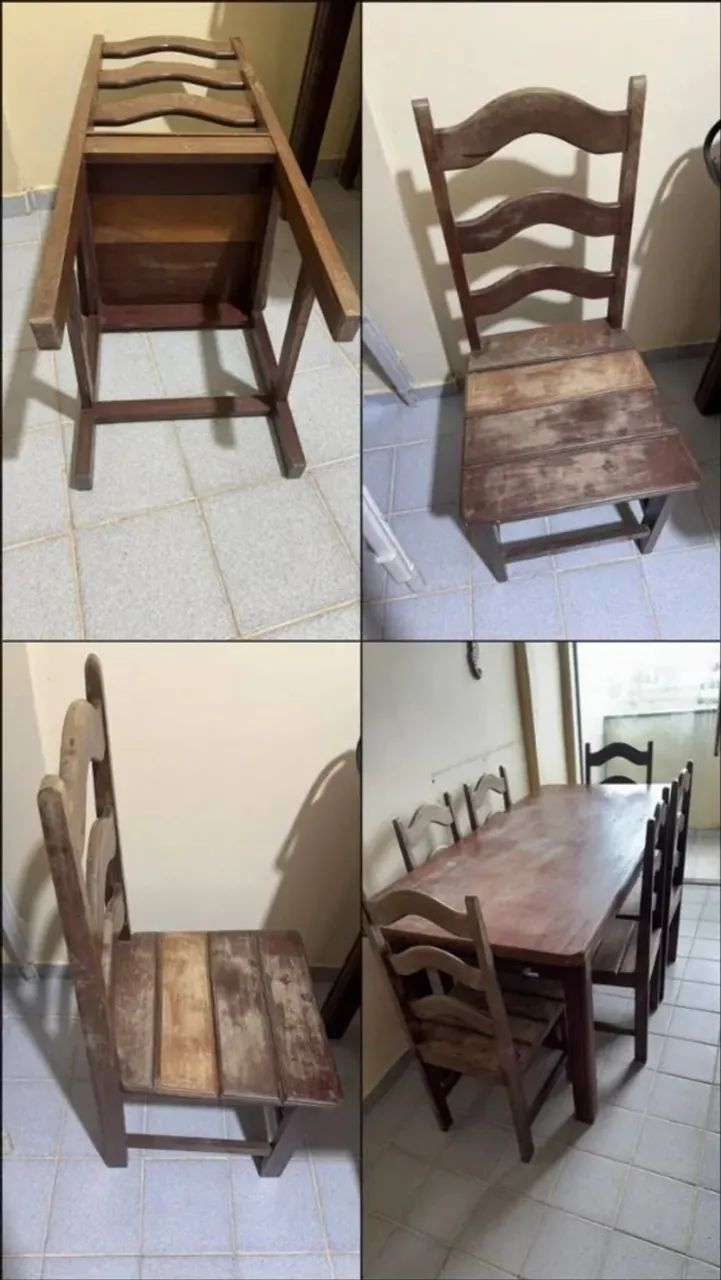  cadeiras de jantar em angelim
