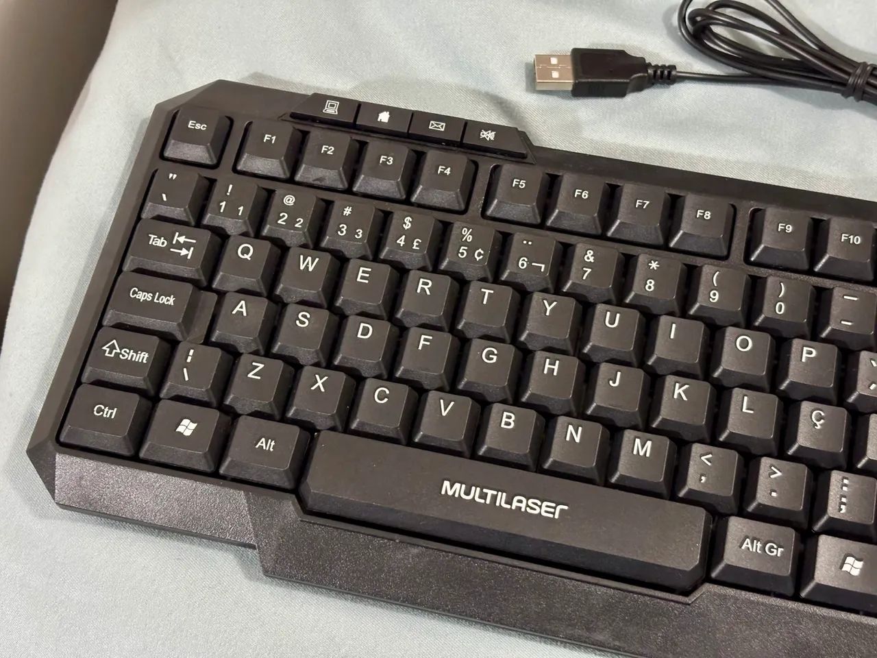 Teclado multimídia Multilaser USB Preto - TC206 - Foto 2