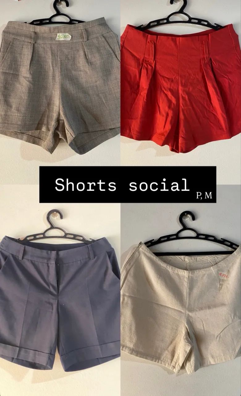 Short alfaiataria vários modelos. 