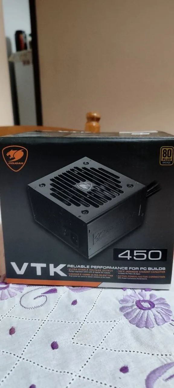 Fonte Cougar VTK 450w - 80 Plus bronze - Foto 3