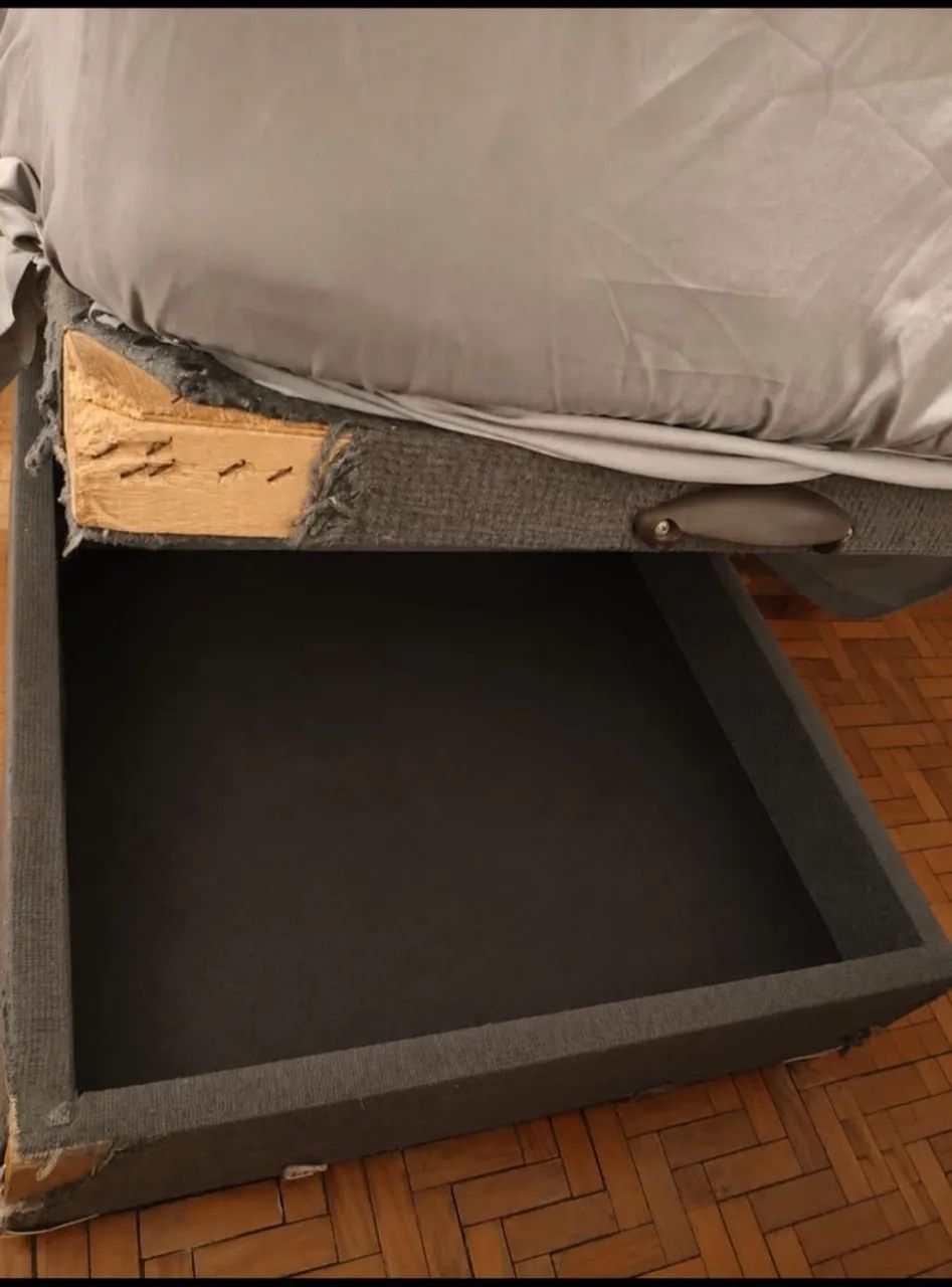 Cama Box/ Baú Viúvo com Colchão  - Foto 3
