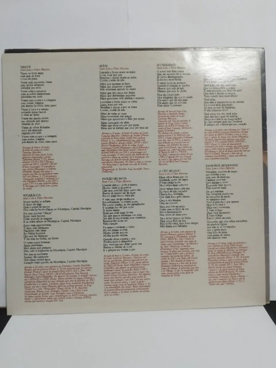 LP Ivan Lins - Mãos (Encarte) - Foto 4