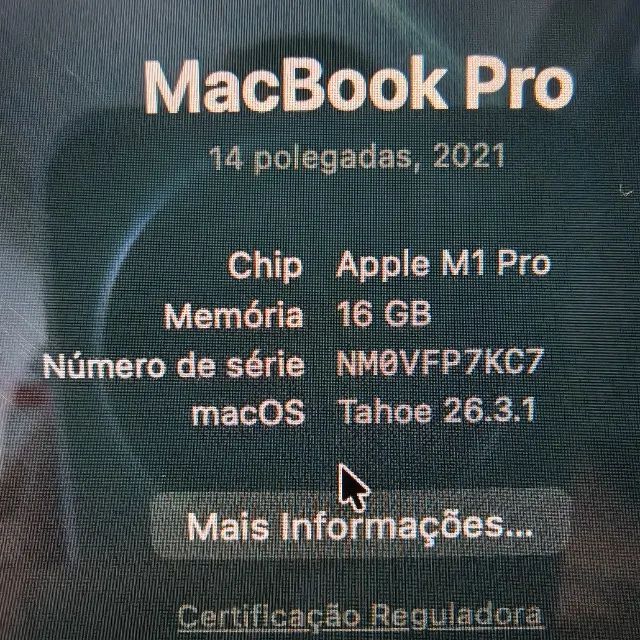 MACBOOK PRO 14 M1 PRO - 16GB, 512GB - 85% SAUDE - SPACE GRAY - Foto 4