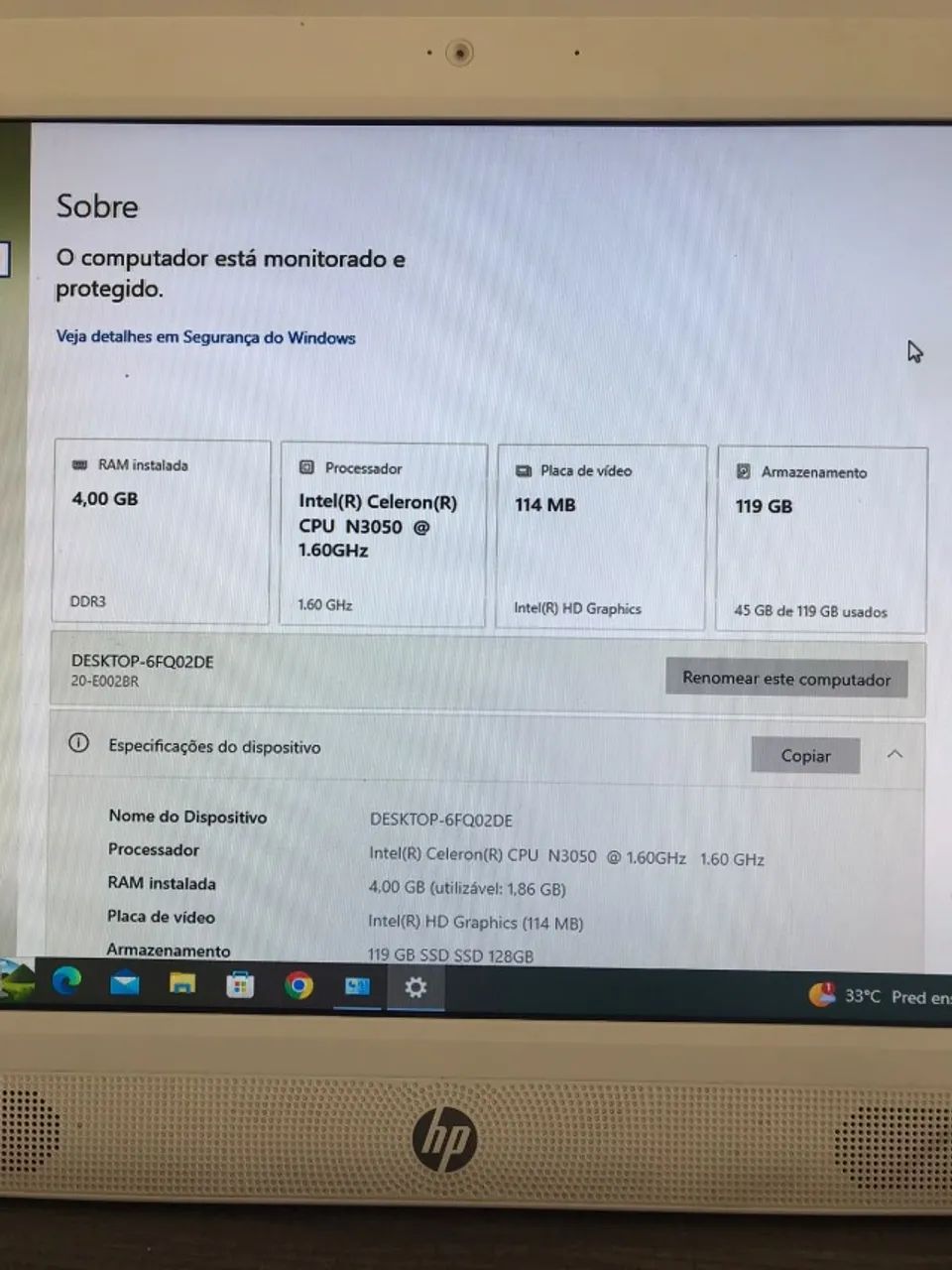 Computador HP ALL IN ONE COM SSD - Foto 5
