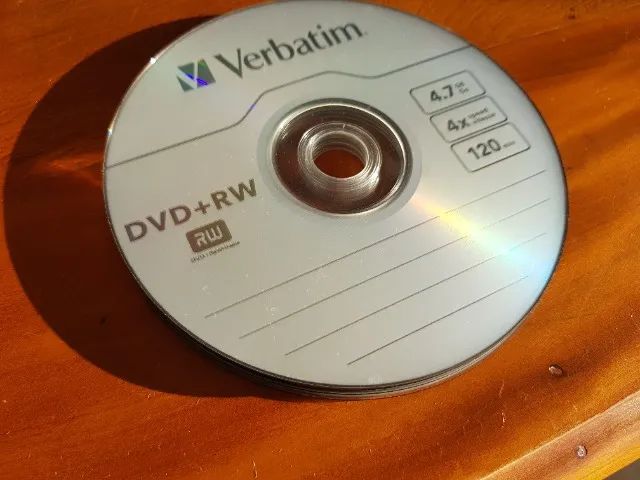 DVD-RW Verbatim 4,7GB / 120min - Lote com 5 unidades - Foto 2