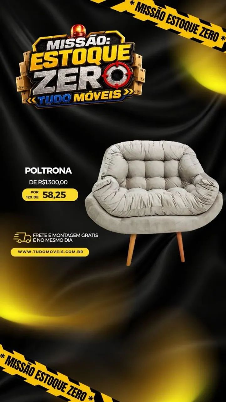 POLTRONA COM PILLOWTOP E PÉS EM MADEIRA MACIÇA 