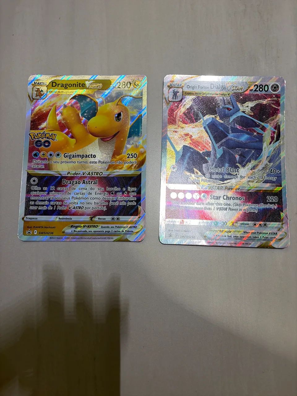 Anúncio personalizado dialga e dragonite V-Star Jumbo