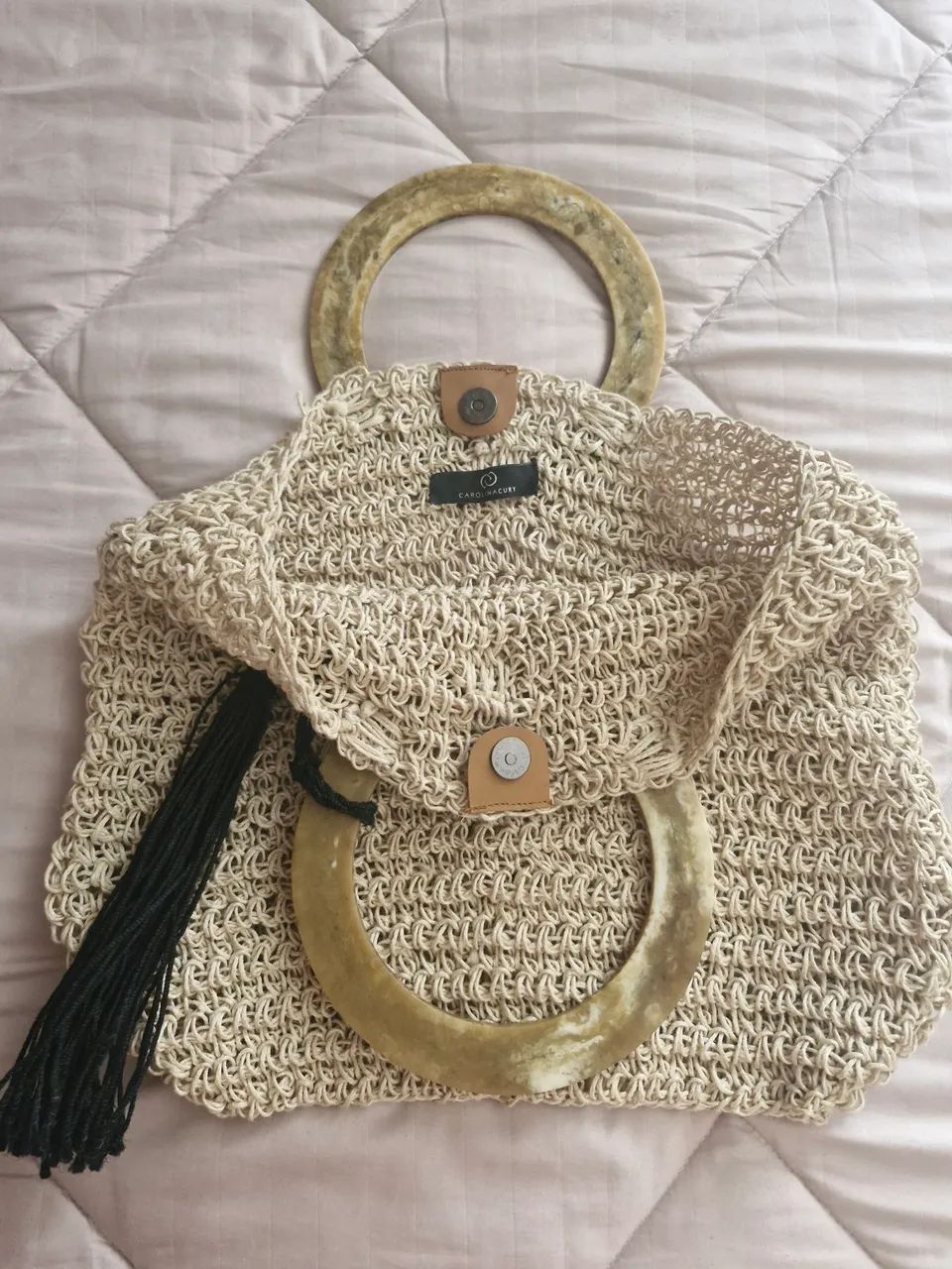 Bolsa crochê Carolina Cury - Foto 3
