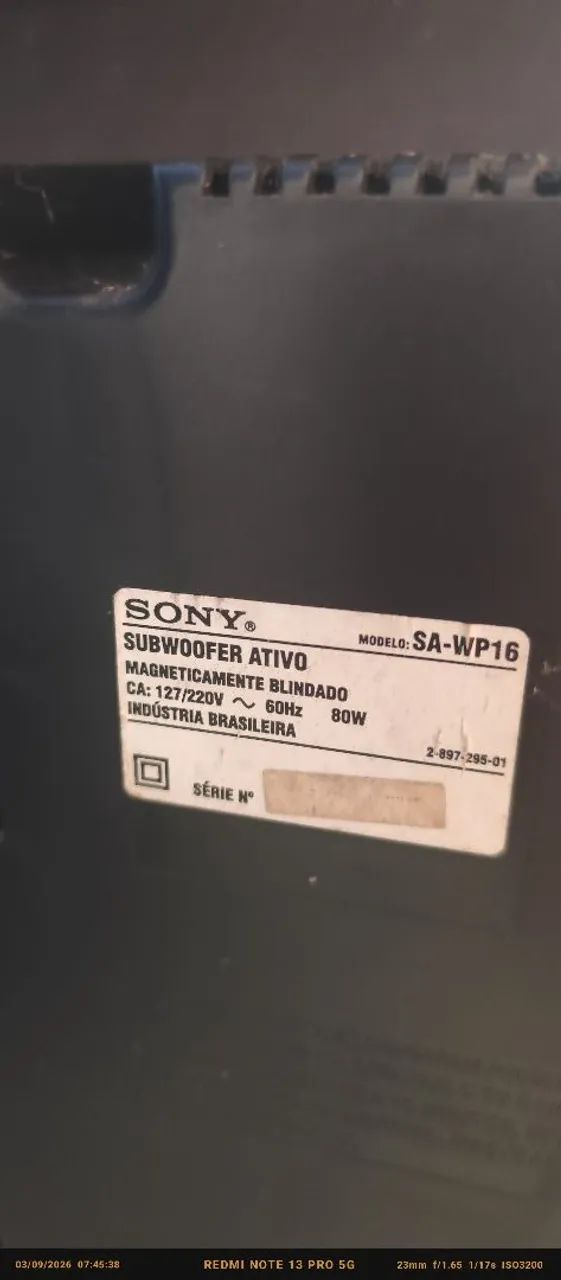 subwoofer ativo Sony  - Foto 2