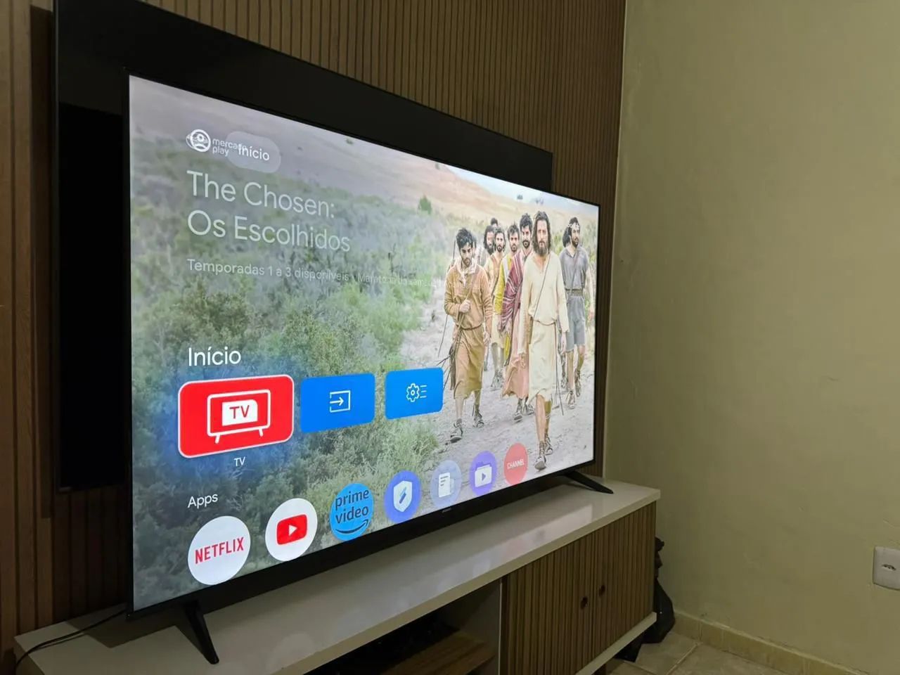 Smart tv 4k 65 polegadas qled Android  - Foto 4