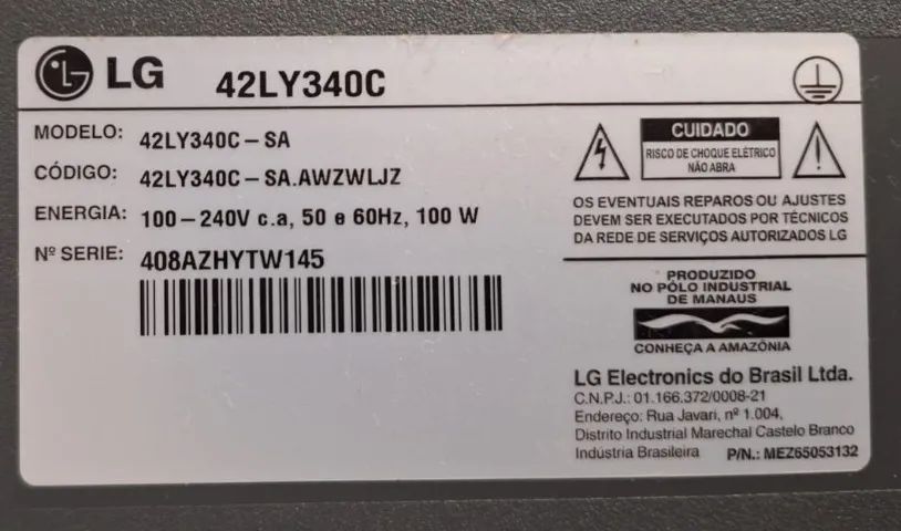 TV 42' LG - MODELO - 42LY34OC - NÃO É SMART - Foto 2