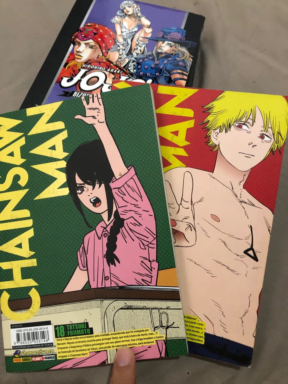 Mangás jojos SBR e part 4 e Chainsow man - Foto 3