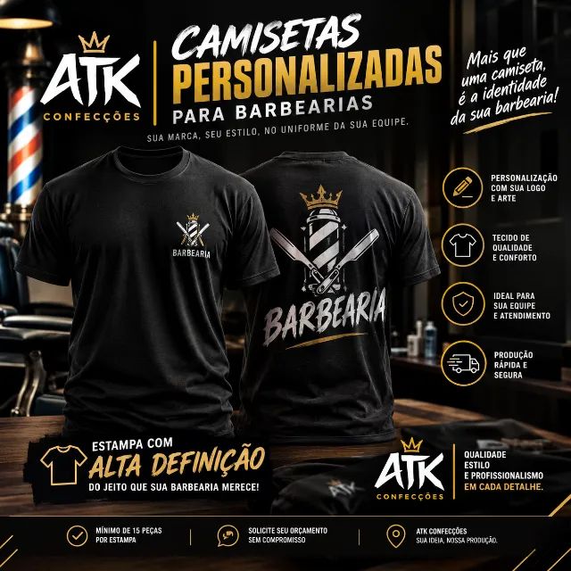 Uniformes Personalizados para Barbearias e Empresas
