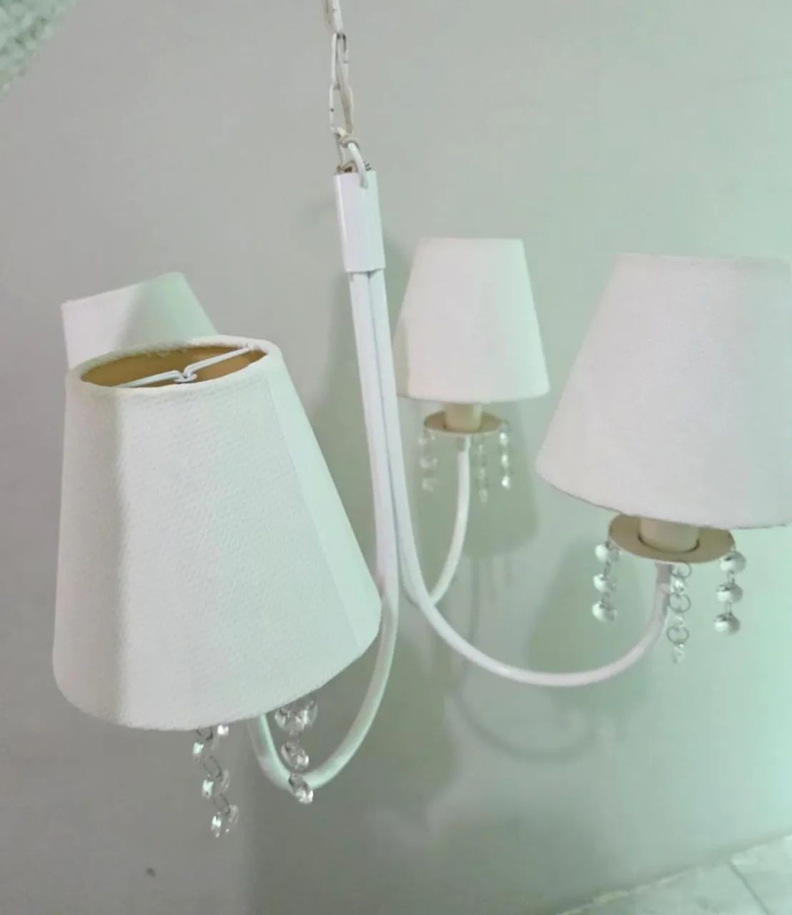 Lustre infantil 4 braços com Cristais  - Foto 4