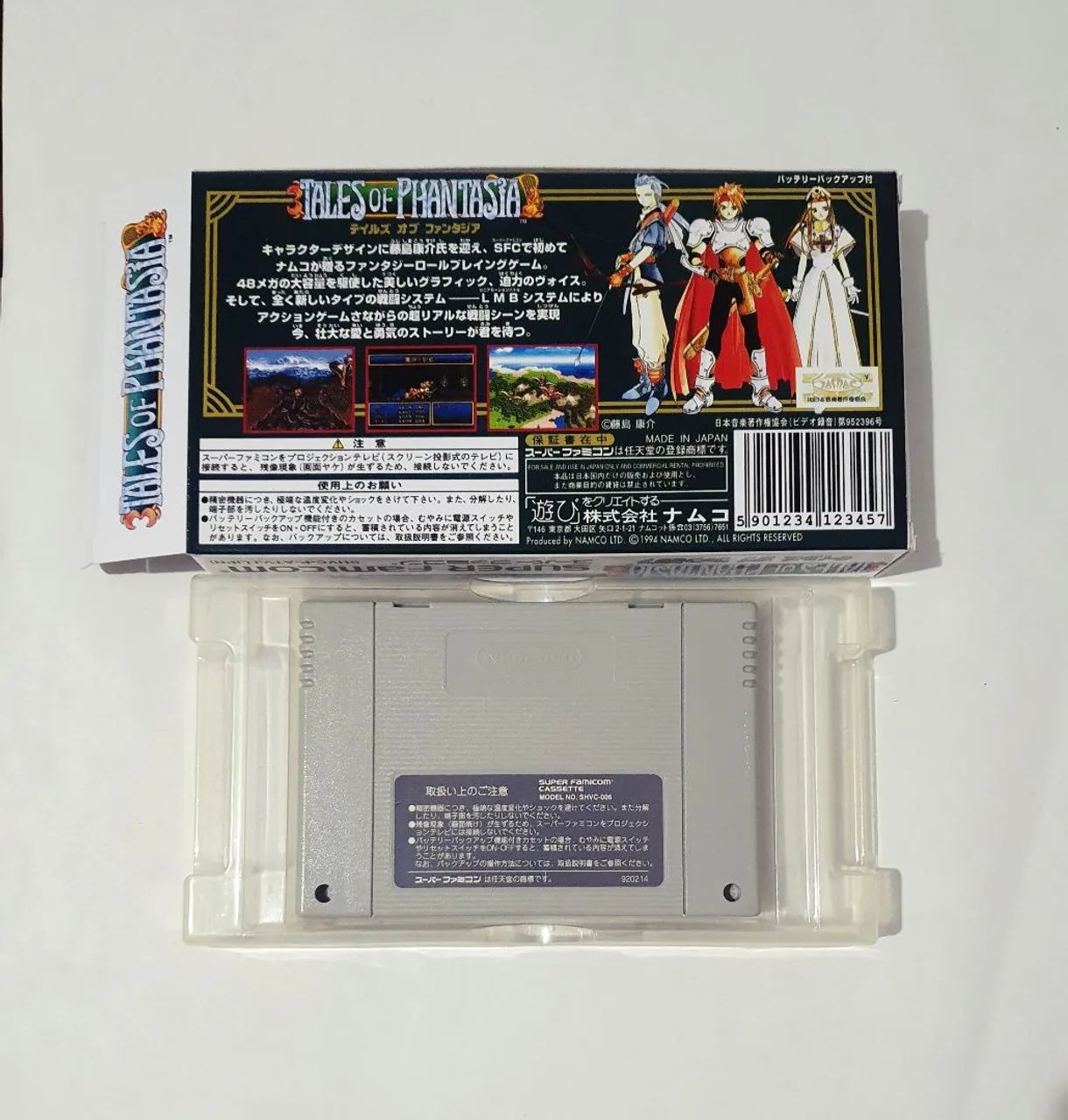 TALES OF PHANTASIA ORIGINAL NA CAIXA SNES SUPER FAMICOM SUPER