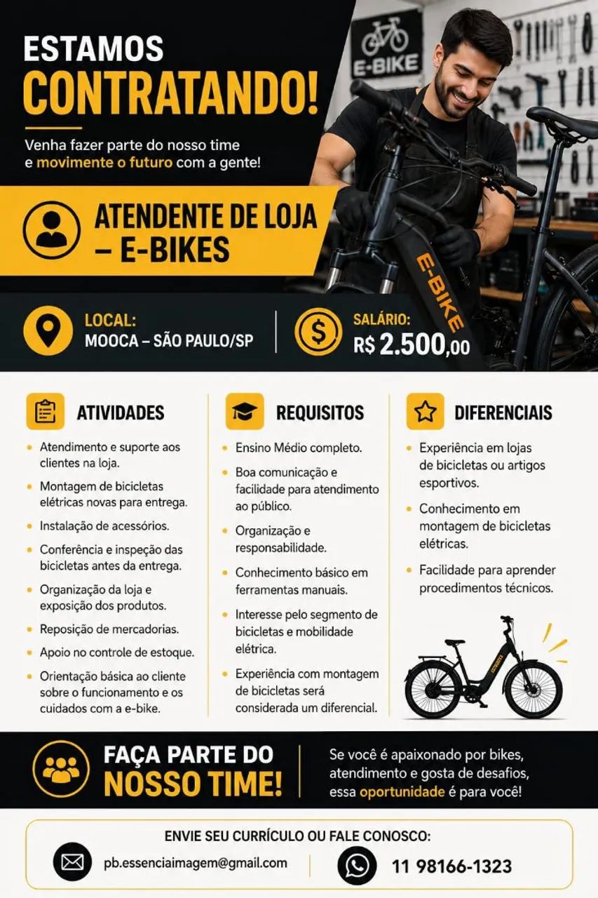 Atendente E Bike 