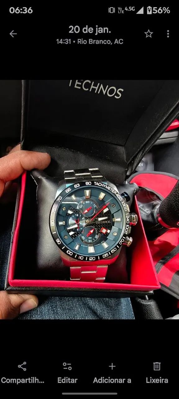 Relógio Technos modelo TS Cabon (NOVO)