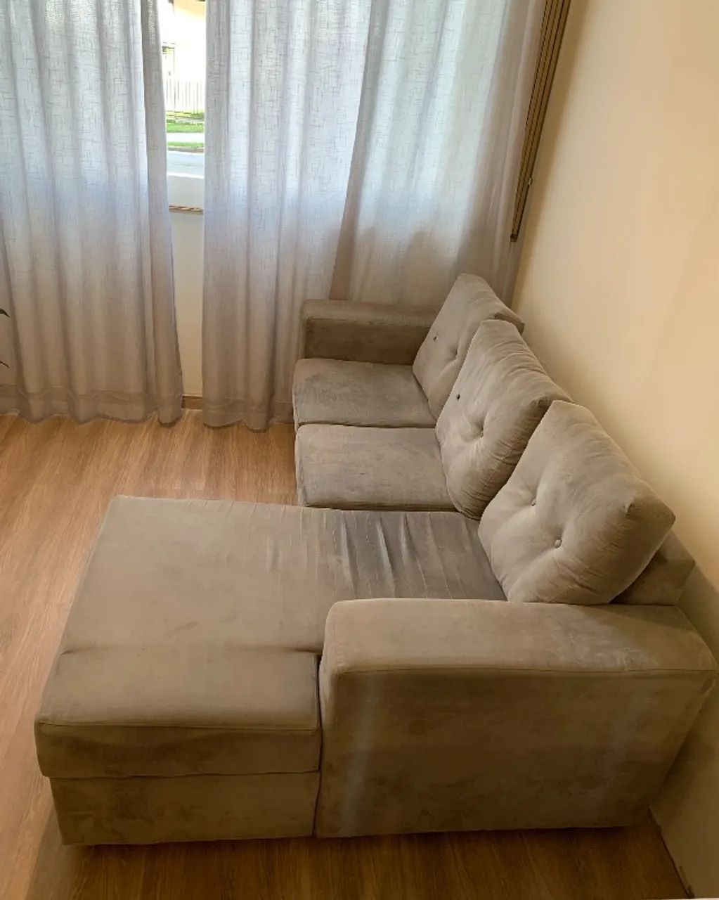 Sofá cinza 3 lugares - Foto 5