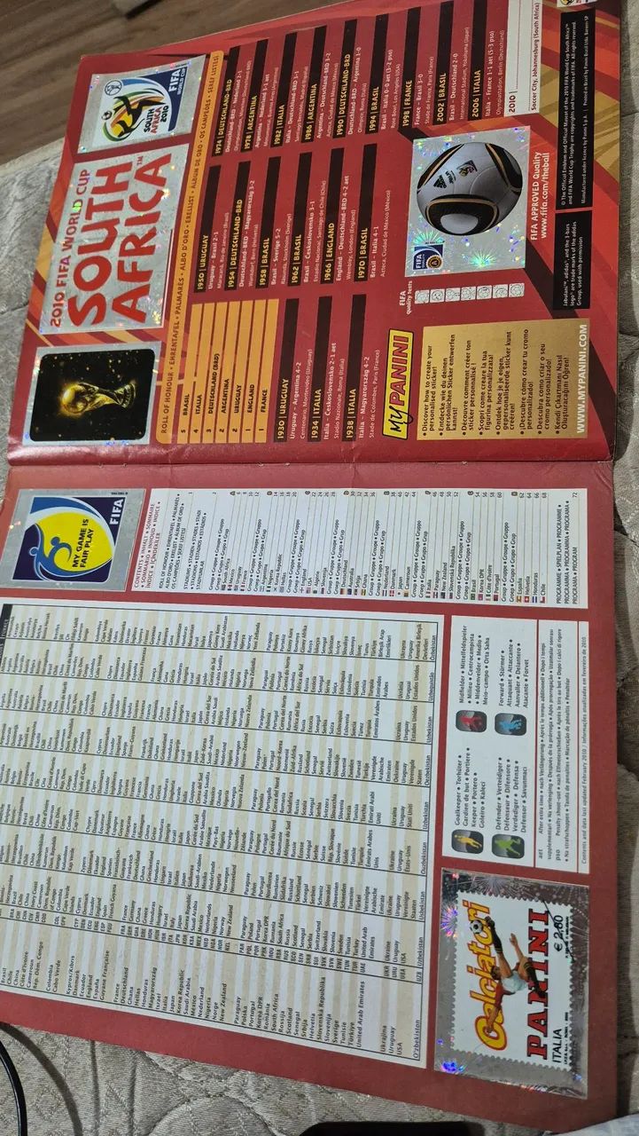 Álbum da Copa do Mundo 2010 completo - Foto 3