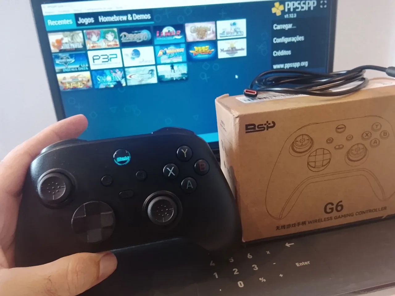 CONTROLE G6 Android ou PC ou IOS Muito novo na Caixa