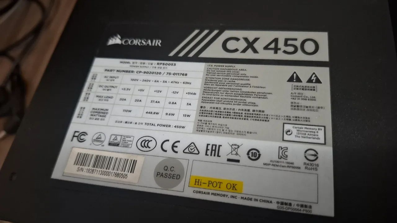 Fonte Corsair CV450 80Plus - Foto 2
