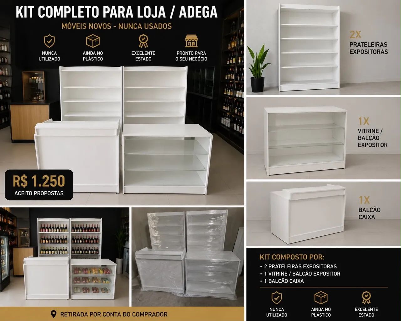 Móveis para adega/loja