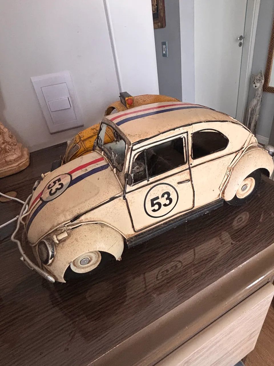 Carrinho fusca de ferro coleção 
