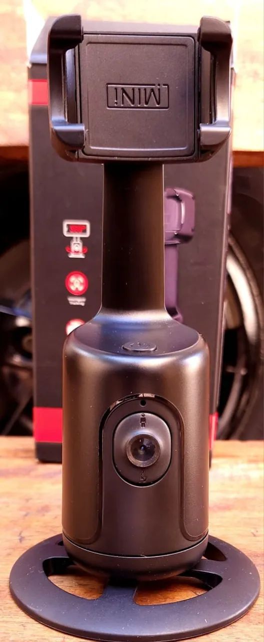 Suporte Auto Face Tracking 360° para Celular - Novo - Foto 2