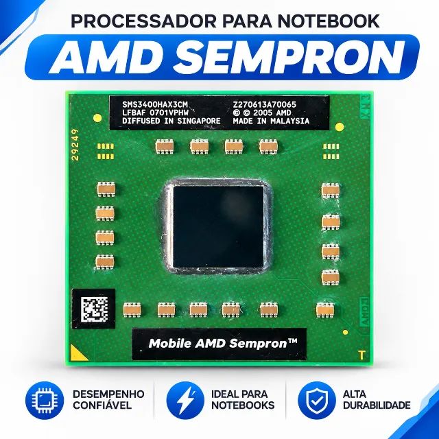 Processador AMD Sempron Notebook Mobile Socket S1