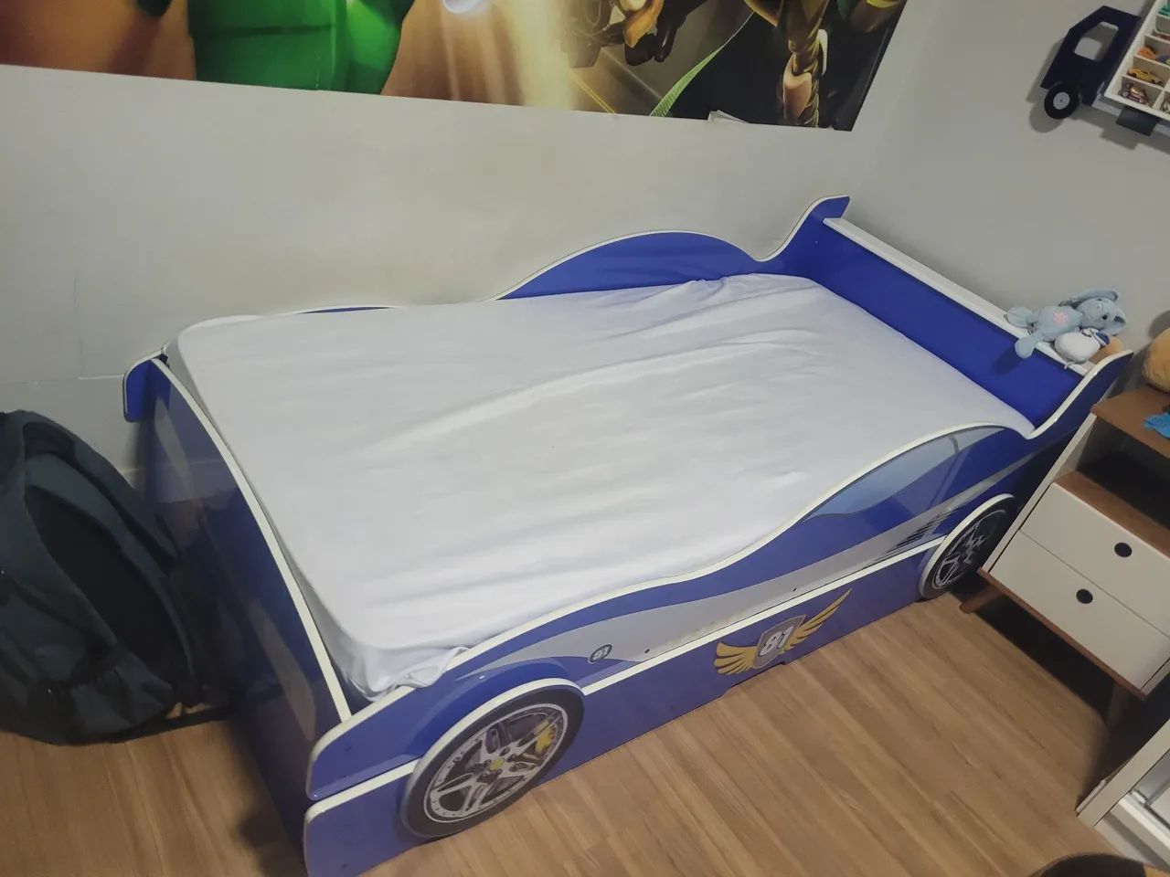 Cama solteiro, modelo carro - Foto 3