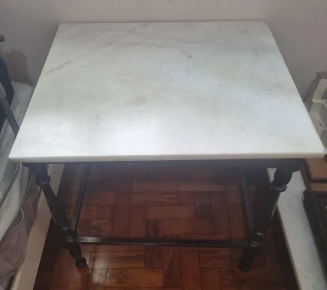 3 mesas laterais com tampo de mármore - Foto 3