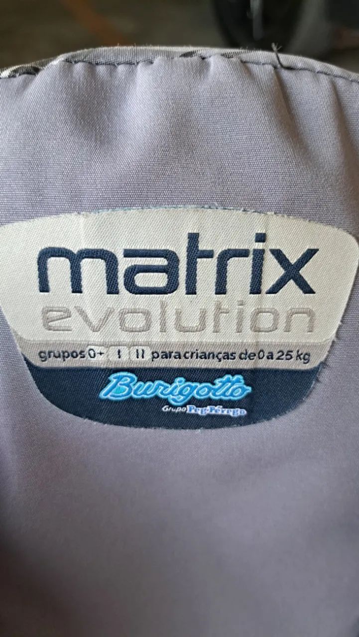Cadeirinha Para Auto Burigotto Matrix Evolution Cinza - Foto 2