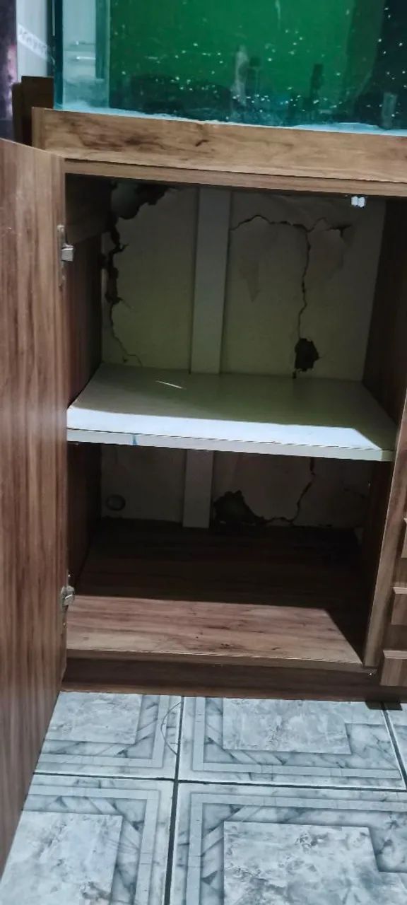 Vendo aquário usado de 200L (100x40x50) com móvel - Não entrego - Foto 3