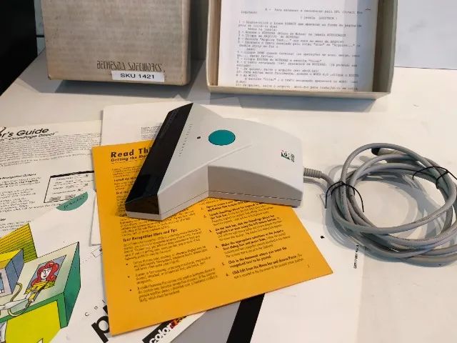 Scanner de mão Logitech ScanMan Color com drive ,placa e manuais - RETRÔ - USADO  - Foto 4