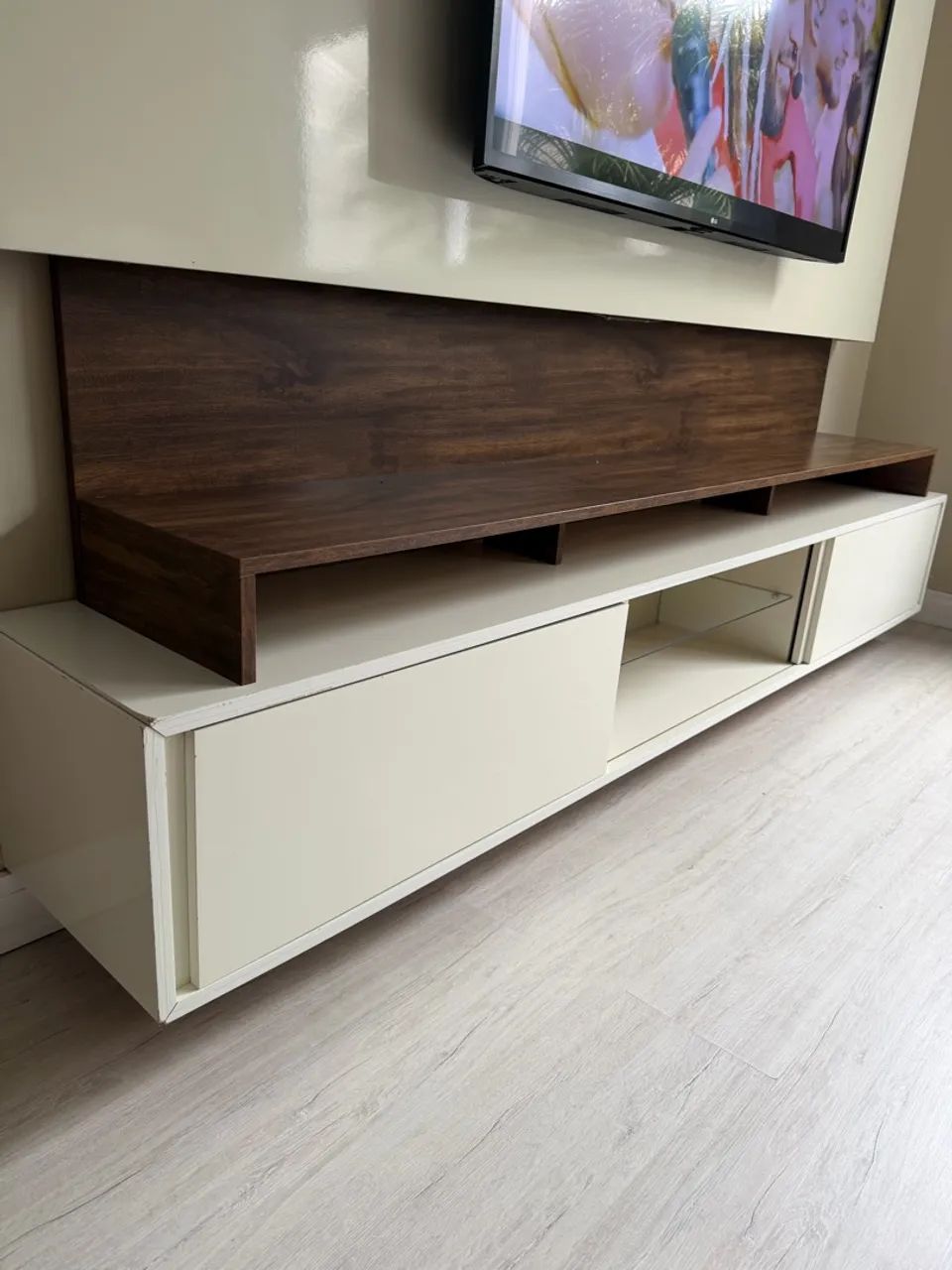 Painel para TV com Rack e LED - 2,20 x 1,85m - Foto 3