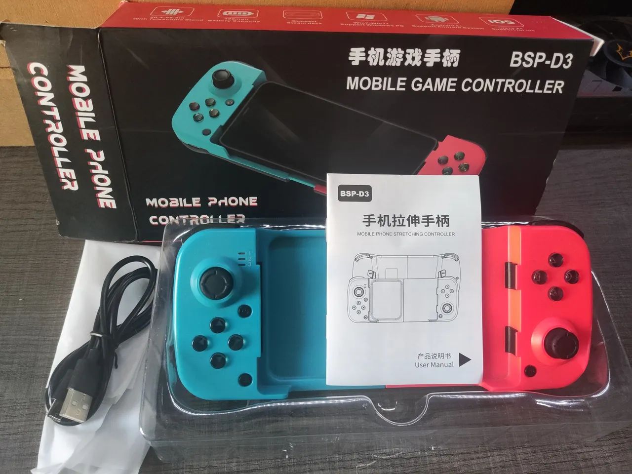 Controle Gamepad Bluetooth para Celular - Estilo Switch - Excelente Estado - Foto 4
