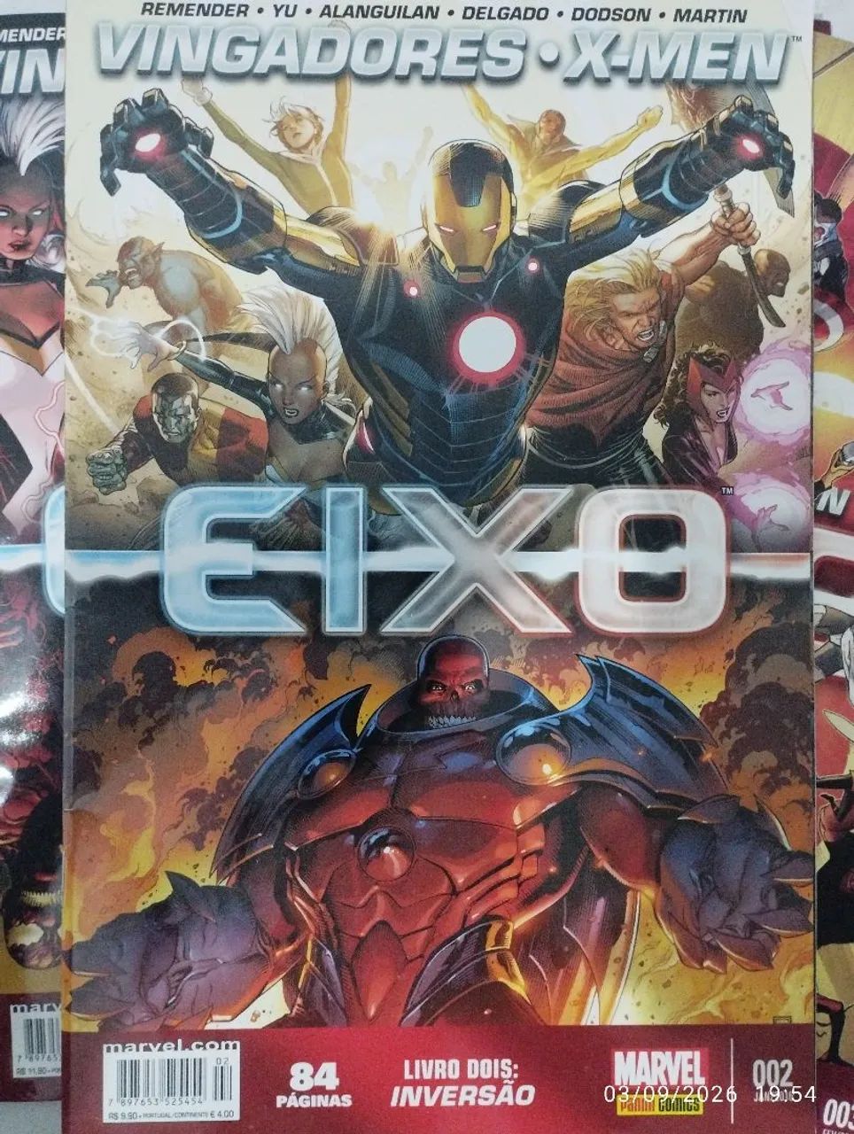 HQ quadrinhos Marvel Vingadores e X-Men SAGA EIXO - Foto 3
