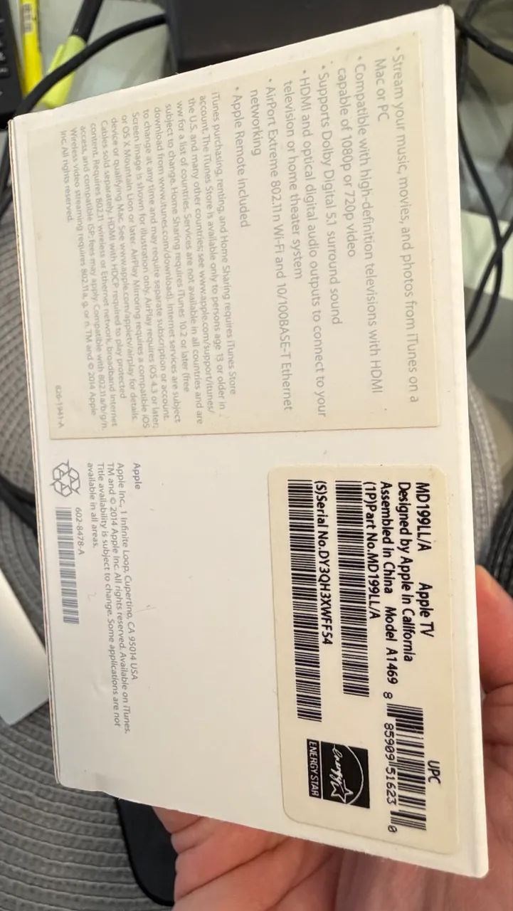 Apple TV modelo md199ll/a a1469 - Foto 3