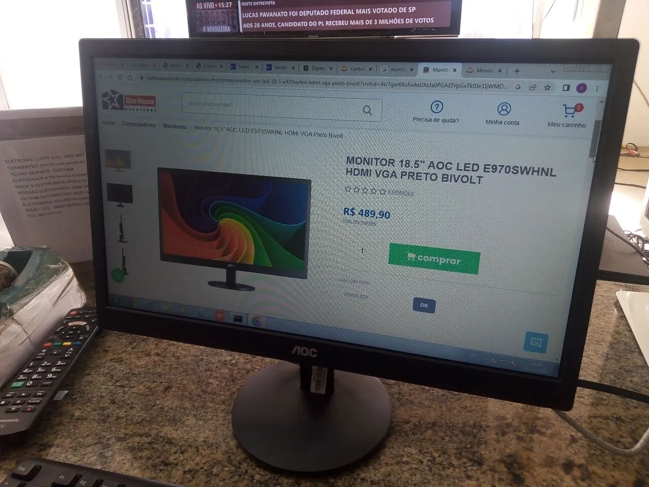monitor AOC 18.5" e970 - Foto 2