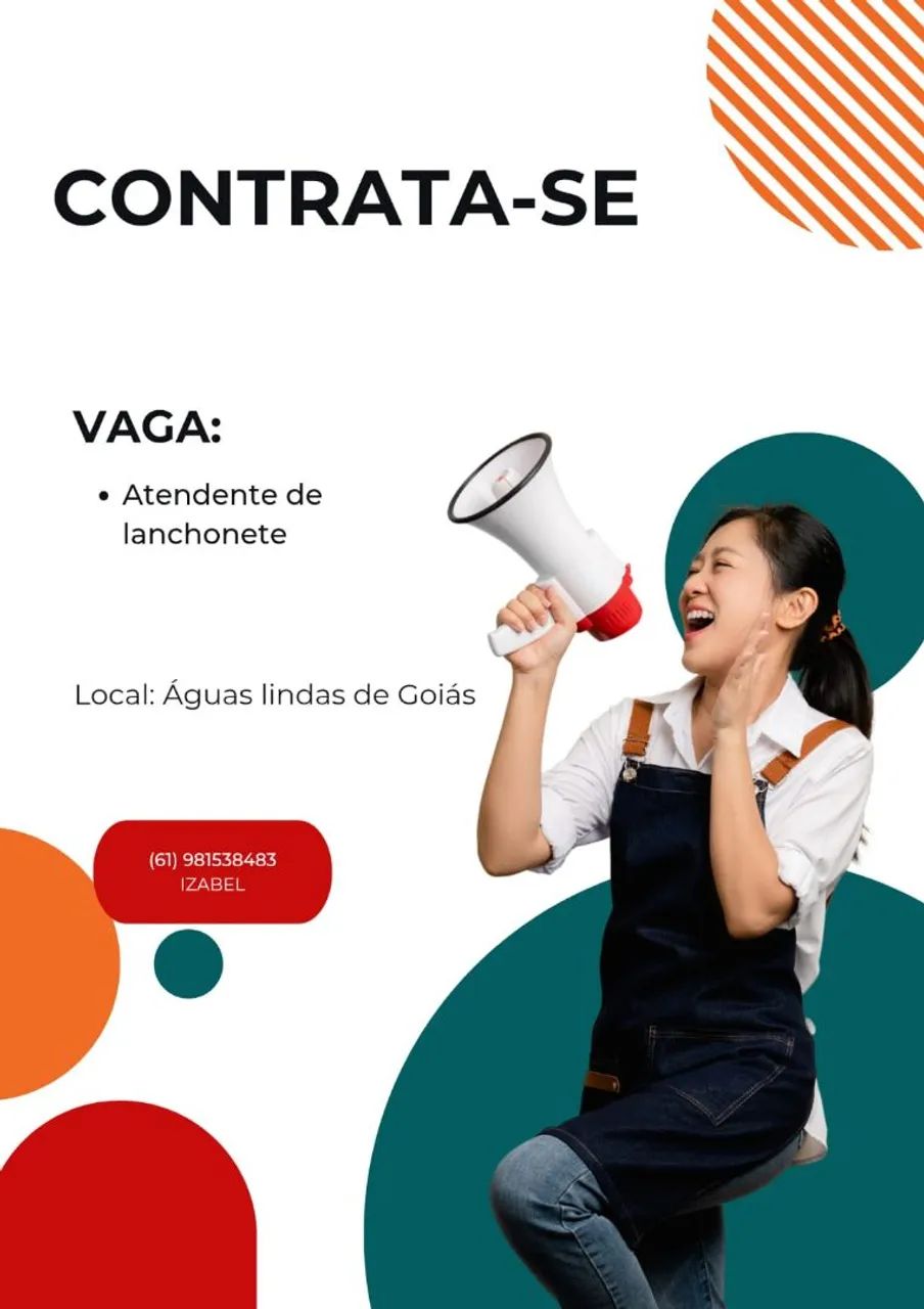 Atendente/ auxiliar de cozinha