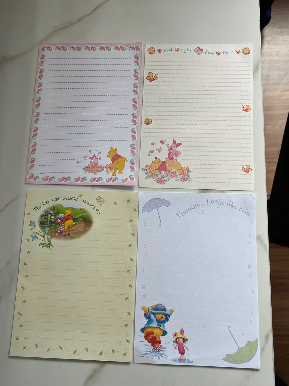 papéis de carta vintage 