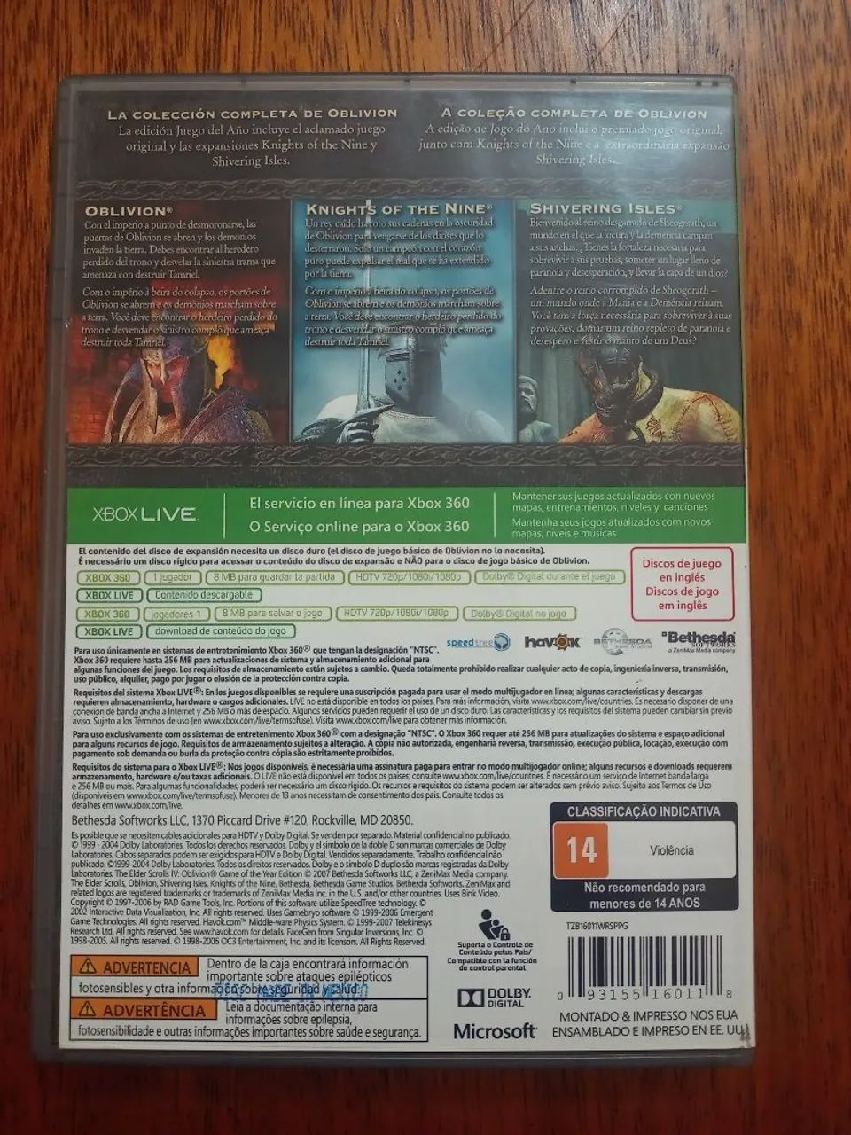 The Elder Scrolls IV Oblivion GOTY Xbox 360 - Foto 2