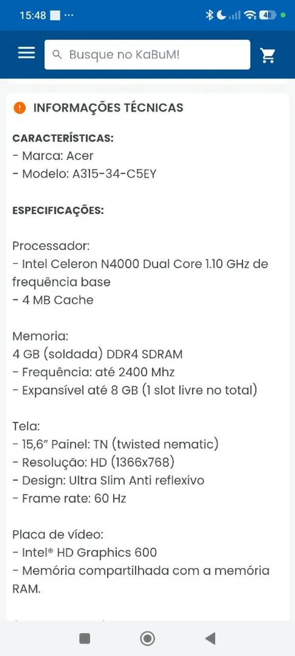 Notebook Acer Aspire - Foto 2