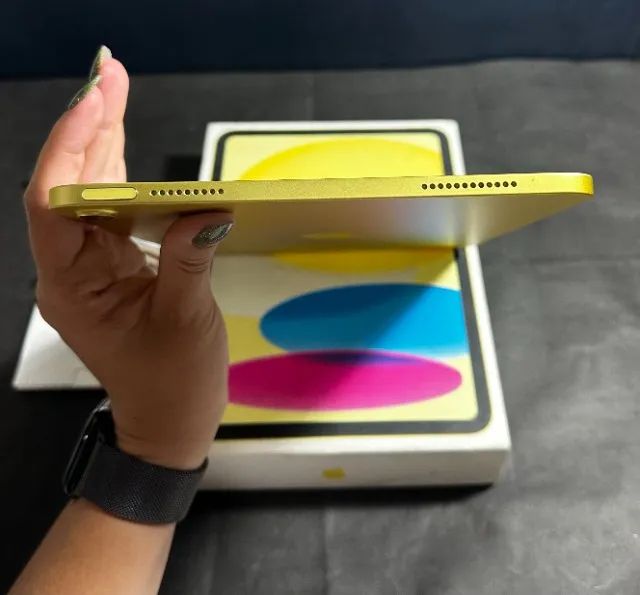 iPad 10ª Geração 64GB - Aceito Troca e Parcelo 18x - OLX Pay - Amarelo Seminovo  - Foto 4