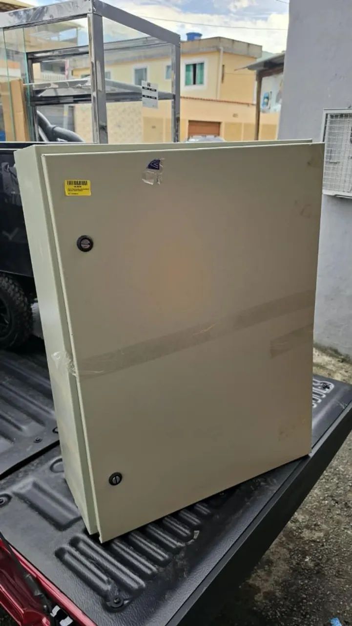 Quadro de comando caixa estanque 800x600x250mm IP54 com placa laranja - Foto 3
