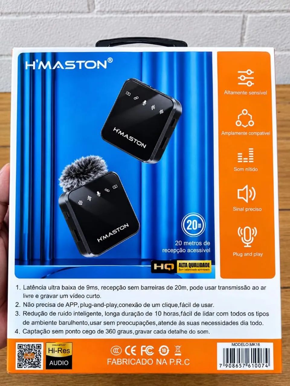 Microfone Sem Fio H?Maston MK16 - Tipo-C - Foto 2